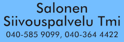 Salonen Siivouspalvelu Tmi logo